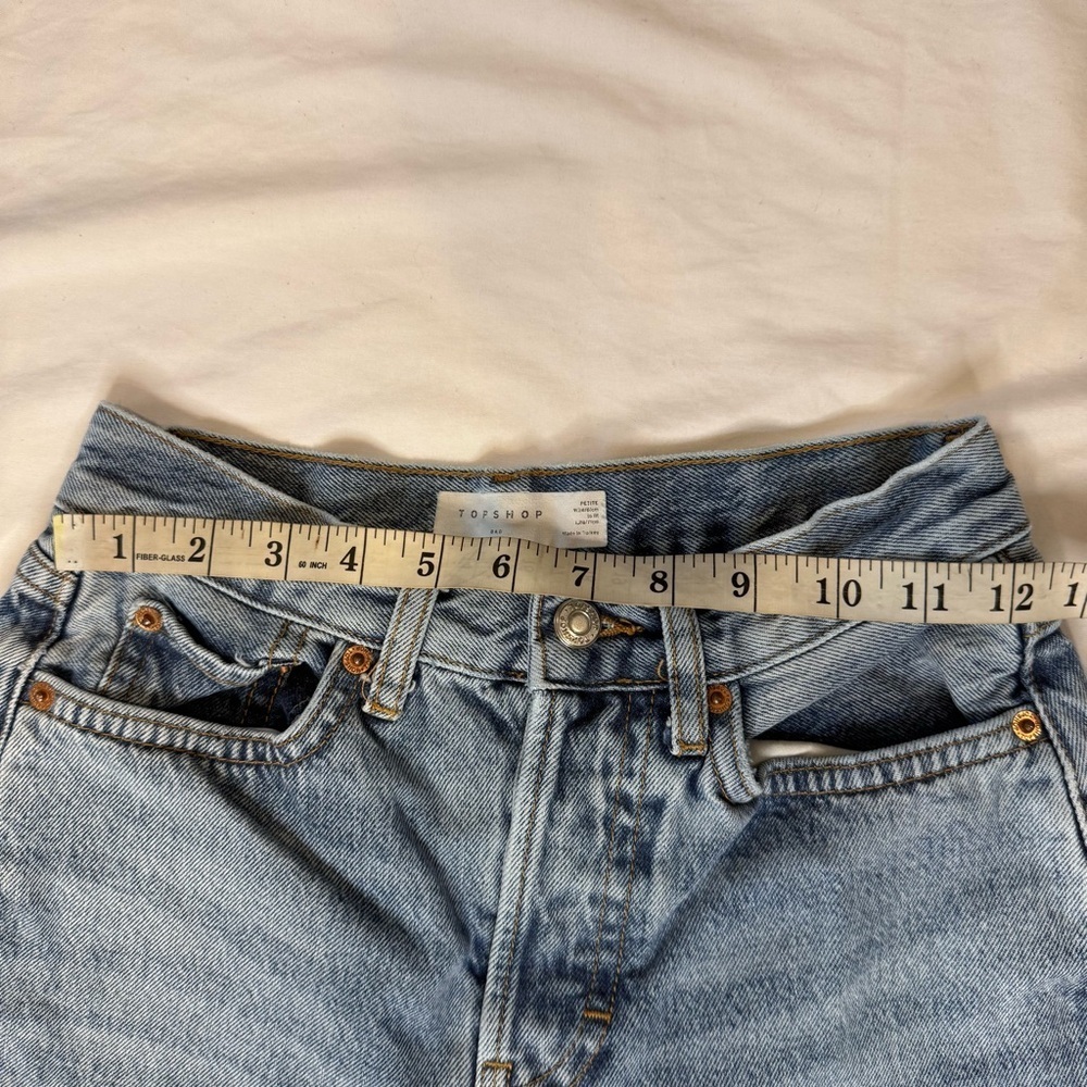Top Shop Distressed Dad Jeans W24 L28 - Picture 6 of 15